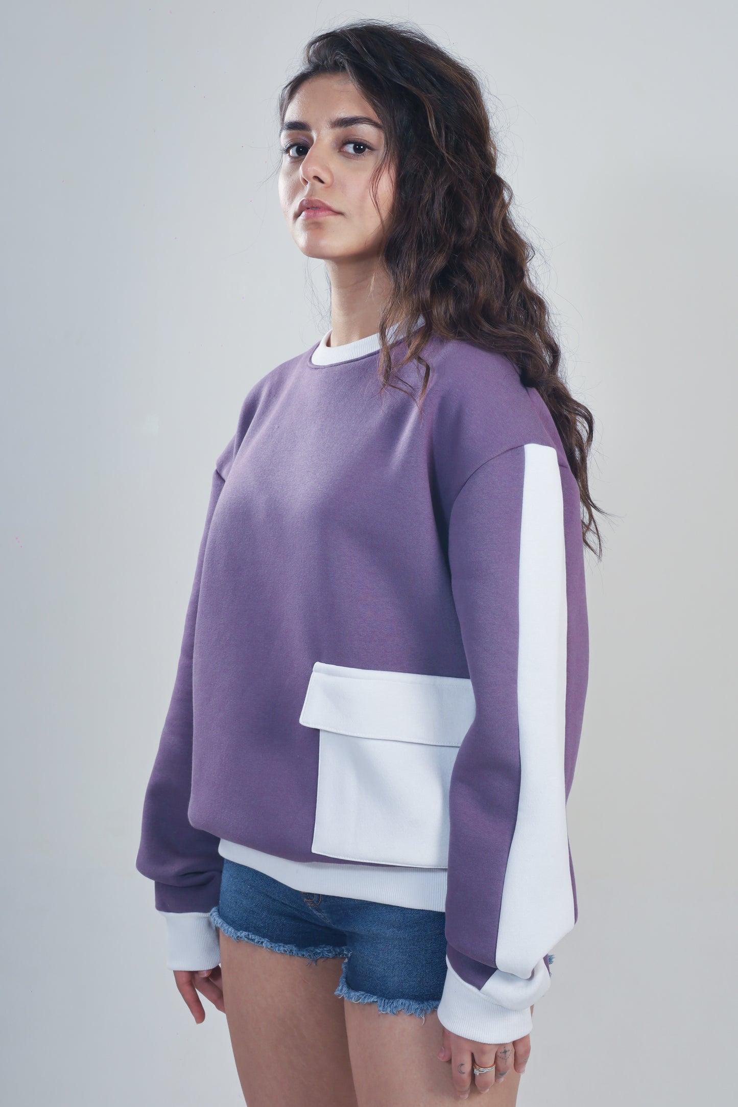 PURPLE RABBIT SWEATSHIRT