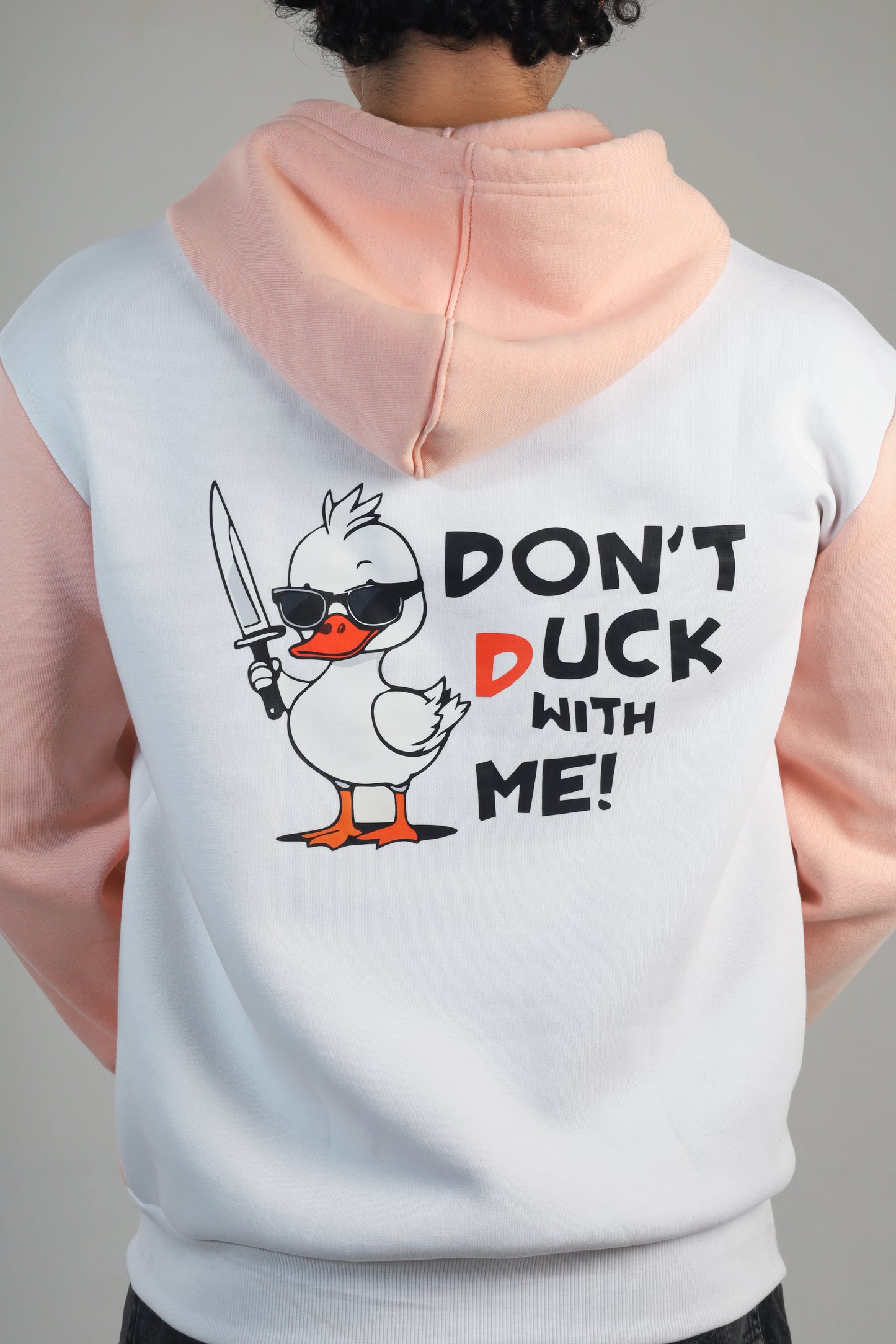 WHITE DUCK HOODIE