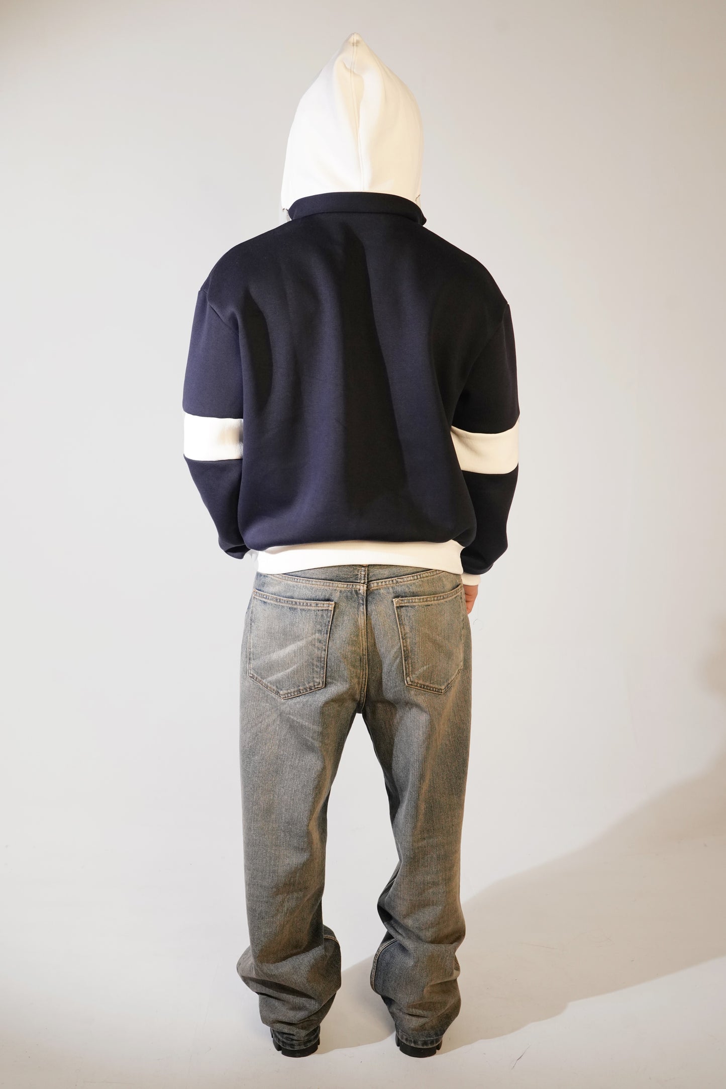 BLUE DETACHABLE HOODIE