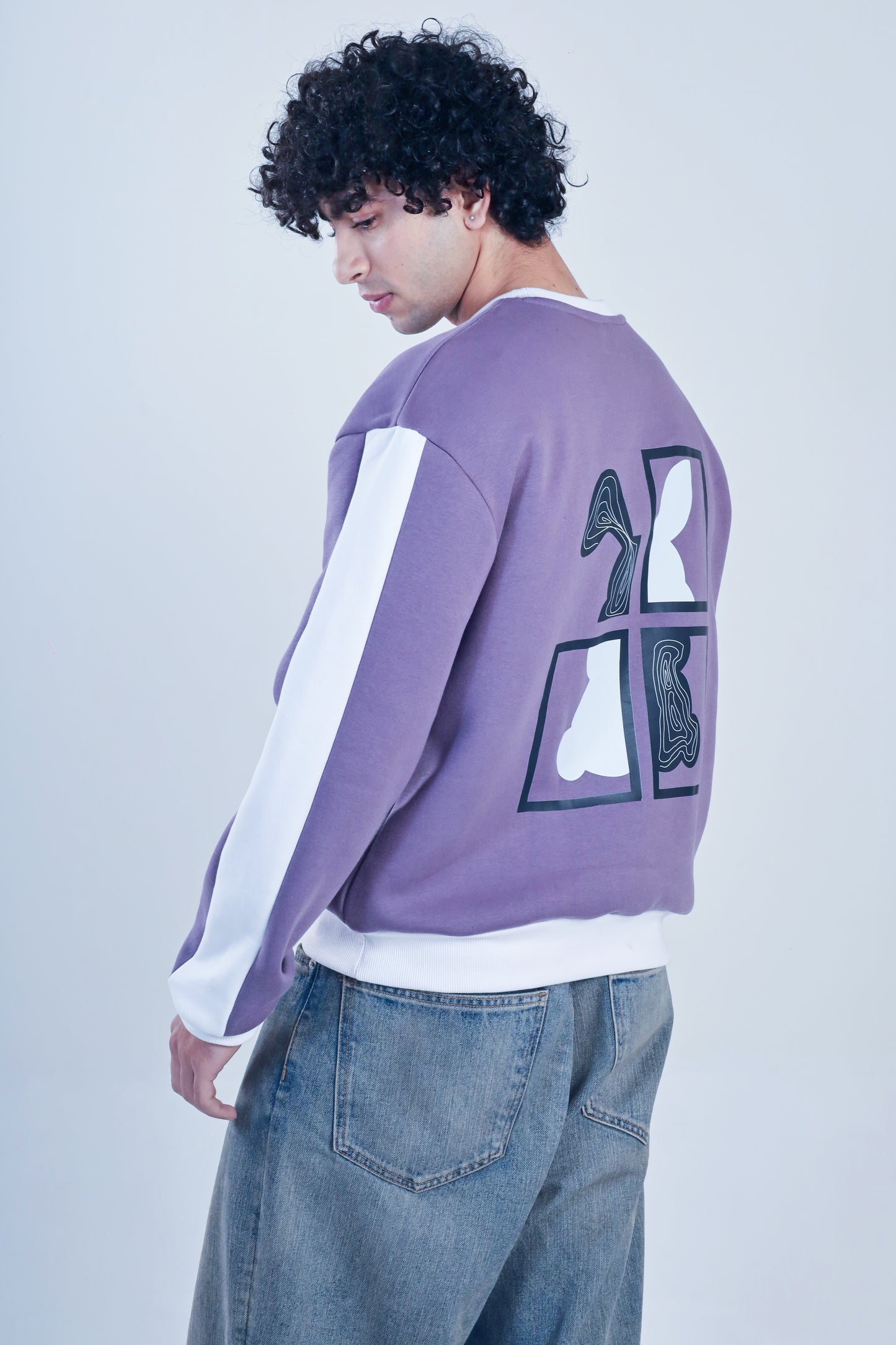 PURPLE RABBIT SWEATSHIRT