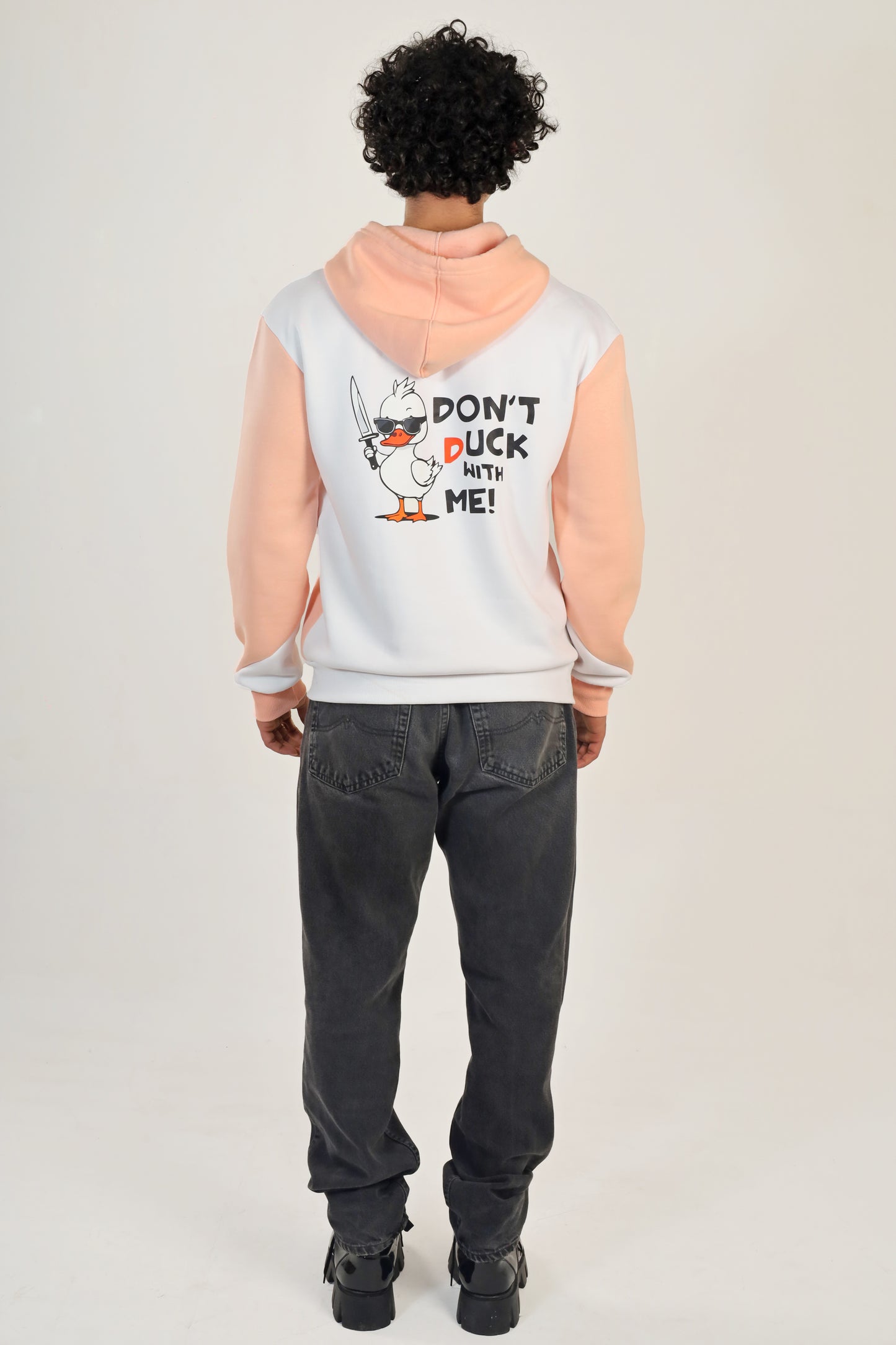WHITE DUCK HOODIE