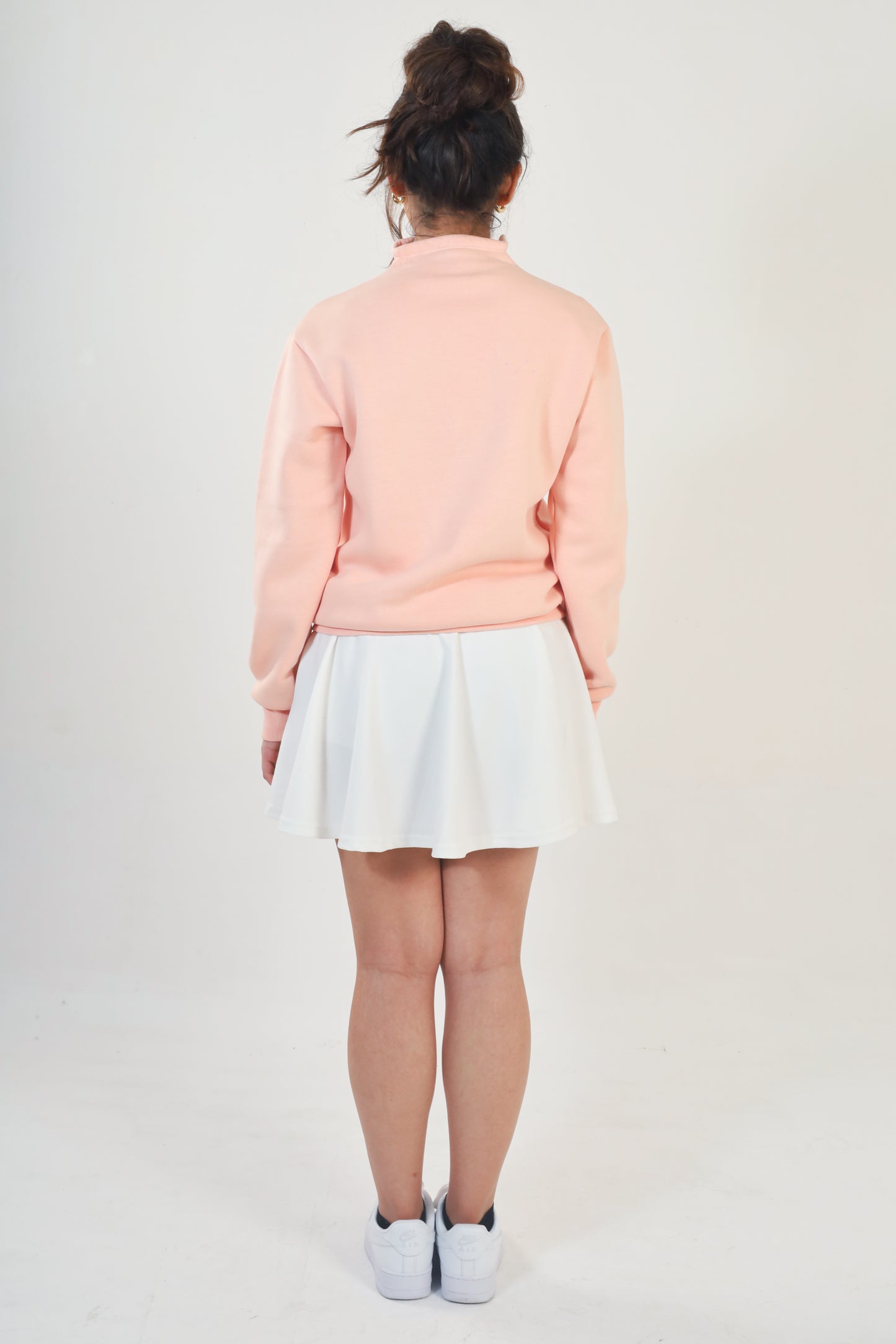PEACH HIGH NECK SWEATSHIRT
