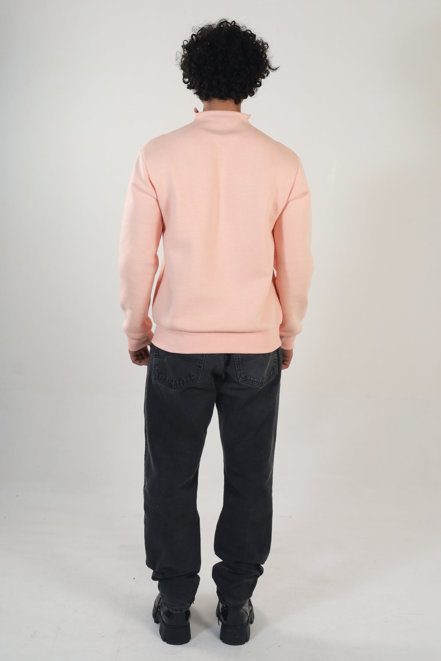 PEACH HIGH NECK SWEATSHIRT